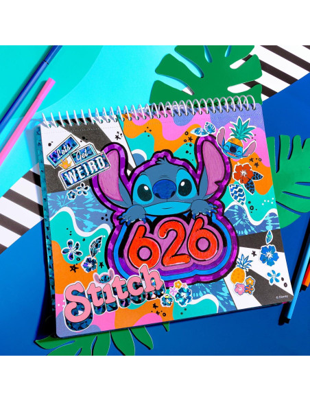 Conjunto de Diseño Stitch Disney con 15 Pósters y Stickers