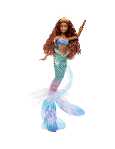Muñeca Sirena Deluxe Ariel Mattel 38.74 cm con Joyas