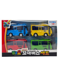 Conjunto de Minibús Tayo 3 Personajes 15x10x3 cm