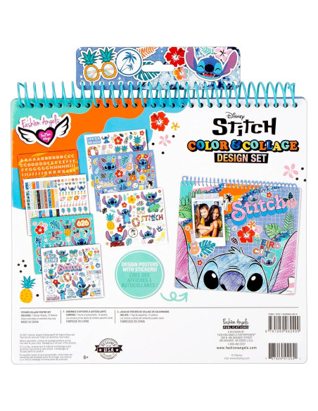 Conjunto de Diseño Stitch Disney con 15 Pósters y Stickers
