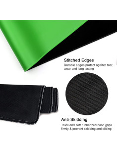 Alfombrilla de Ratón Meffort Inc XXL Verde 800x400mm Resistente al Agua 2