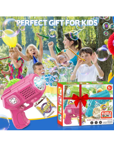 Pistolas de Burbujas Beria - Paquete de 3, 5000 burbujas/min