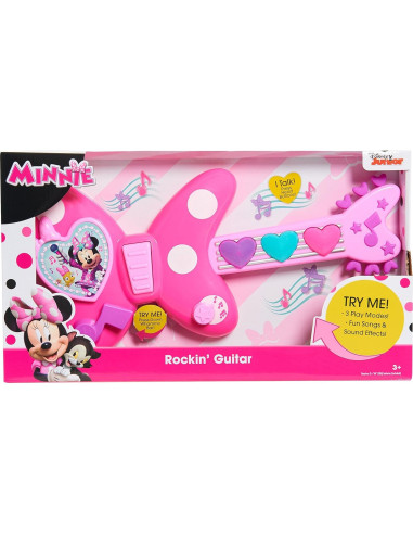 Guitarra Rockera Minnie Mouse Just Play 3 Modos 2 Canciones