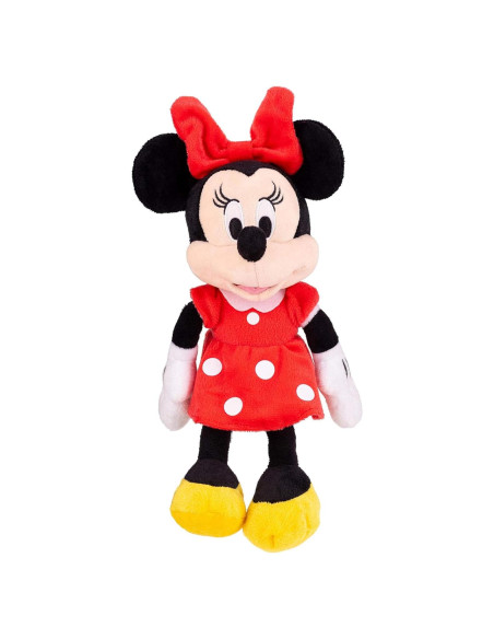 Peluche Disney Minnie Mouse Rojo 27,94 cm Suave