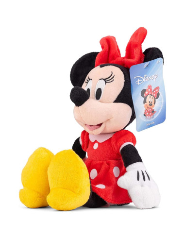 Peluche Disney Minnie Mouse Rojo 27,94 cm Suave