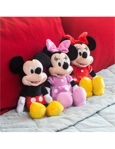 Peluche Disney Minnie Mouse Rojo 27,94 cm Suave
