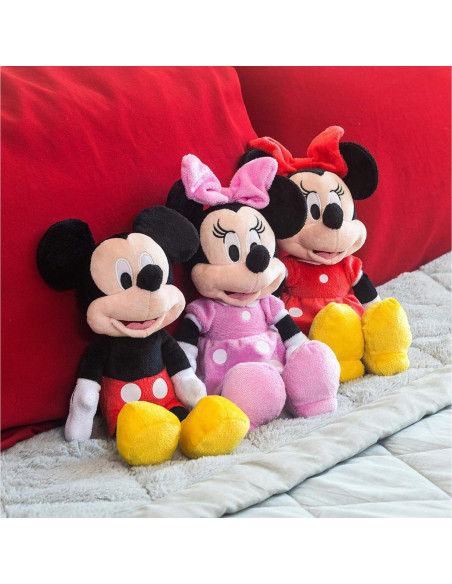 Peluche Disney Minnie Mouse Rojo 27,94 cm Suave