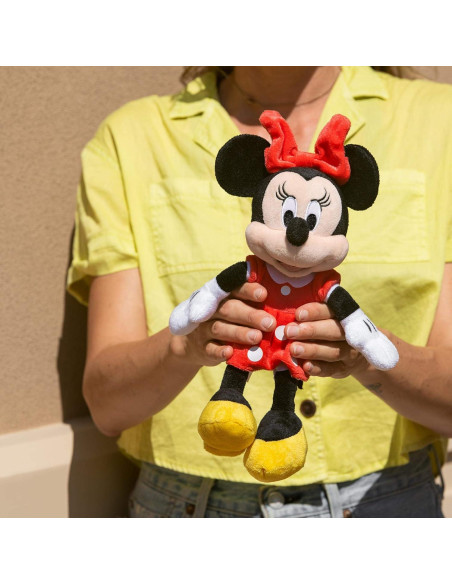 Peluche Disney Minnie Mouse Rojo 27,94 cm Suave