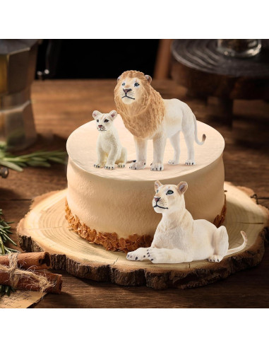 Set de Figuras de Animales TOYMANY 6PCS Leones y Cachorros