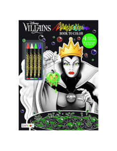 Libro para Colorear Villanos Disney Bendon 48 Páginas Crayones