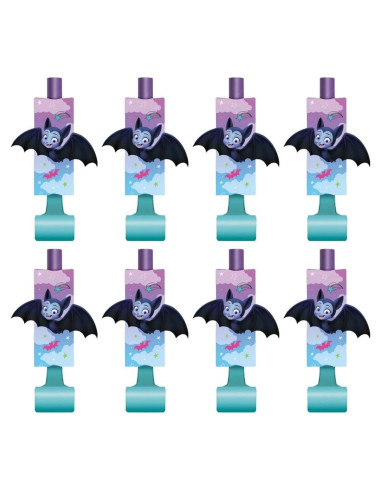 Silbatos de Fiesta Disney Vampirina | 8 Pcs | 27.94 cm