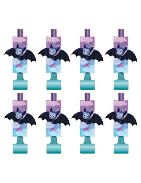 Silbatos de Fiesta Disney Vampirina | 8 Pcs | 27.94 cm