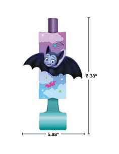 Silbatos de Fiesta Disney Vampirina | 8 Pcs | 27.94 cm 2