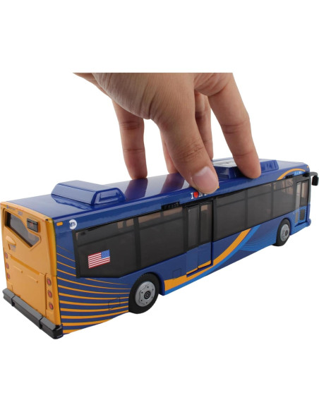 Autobús Daron MTA 27,94 cm Fricción Azul Licencia Oficial