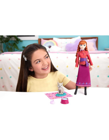 Muñeca Anna Disney Frozen + Conjunto Zorro Bebé Mattel