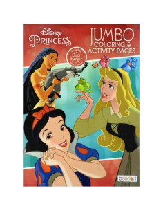 Set de 4 Libros de Colorear Jumbo Princesas Disney 2