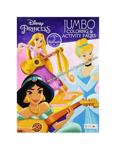 Set de 4 Libros de Colorear Jumbo Princesas Disney
