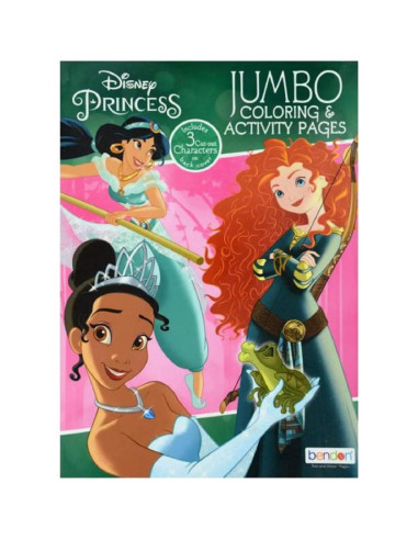 Set de 4 Libros de Colorear Jumbo Princesas Disney