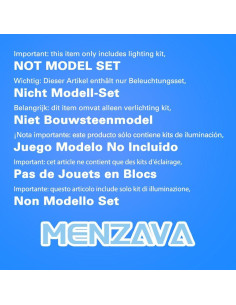 Juego de luces LED Menzava para Lego 71040 Castillo Disney 2