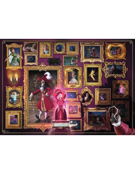 Rompecabezas Ravensburger 1000 Piezas Capitán Garfio Disney Rompecabezas Ravensburger 1000 Piezas Capitán Garfio Disney