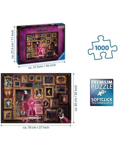 Rompecabezas Ravensburger 1000 Piezas Capitán Garfio Disney