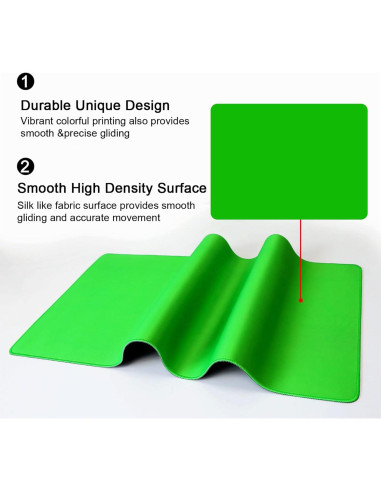 Alfombrilla de Ratón Meffort Inc XXL Verde 800x400mm Resistente al Agua