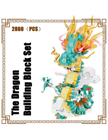 Conjunto de Bloques Micro Dragón Afortunado BDYDT 2860 PZS