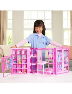 Juego de Vestidor Barbie con Muñeca y 29 Accesorios - 90 cm 2