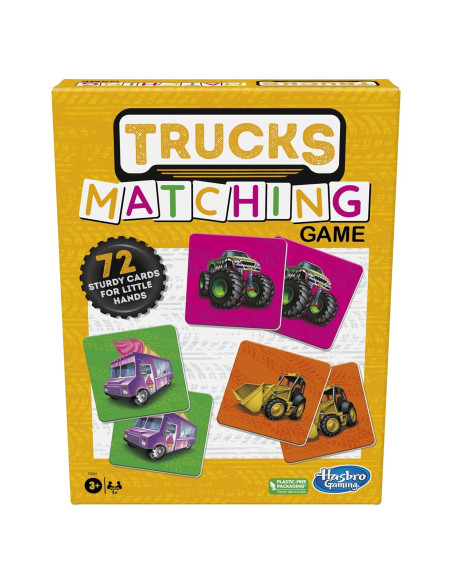 Juego de Emparejamiento de Camiones Hasbro 72 Cartas 3+