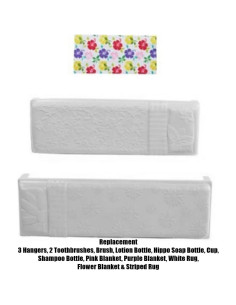 Accesorios Casa de Muñecas Barbie Mattel GRG93 - Baño y Mantas 2