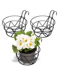 Soportes para Macetas Colgantes Pumtus - Paquete de 3, Hierro 25.4 cm