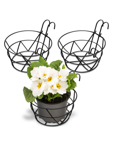 Soportes para Macetas Colgantes Pumtus - Paquete de 3, Hierro 25.4 cm