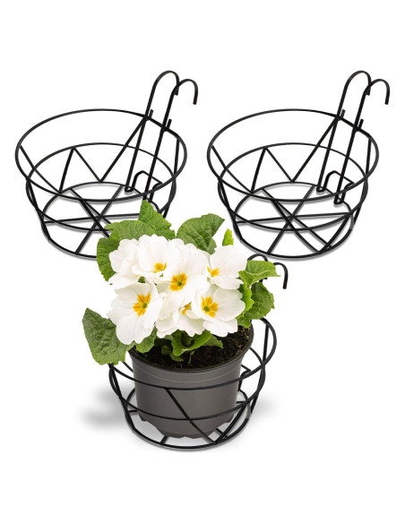 Soportes para Macetas Colgantes Pumtus - Paquete de 3, Hierro 25.4 cm