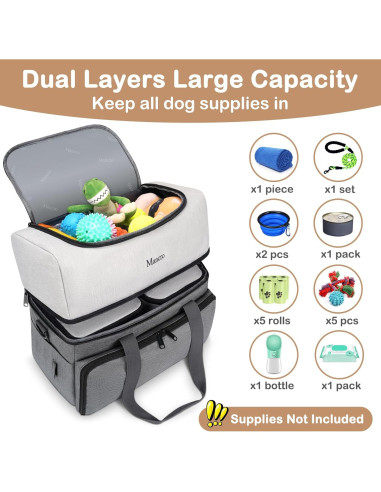 Bolsa de Viaje para Perros Mancro Doble Capa 39x19x35cm