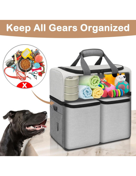 Bolsa de Viaje para Perros Mancro Doble Capa 39x19x35cm