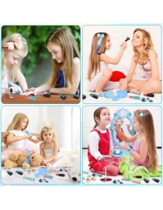 Tocador Infantil de Juguete deAO con Espejo y Luz 76 cm 2