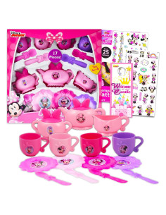 Juego de Té Minnie Mouse 17 Piezas con Tetera y Stickers