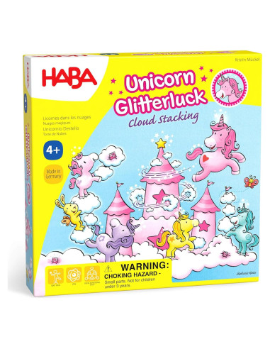 Juego de mesa HABA Unicornio Apilamiento de Nubes 4+