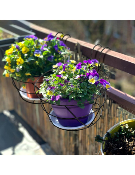 Soportes para Macetas Colgantes Pumtus - Paquete de 3, Hierro 25.4 cm