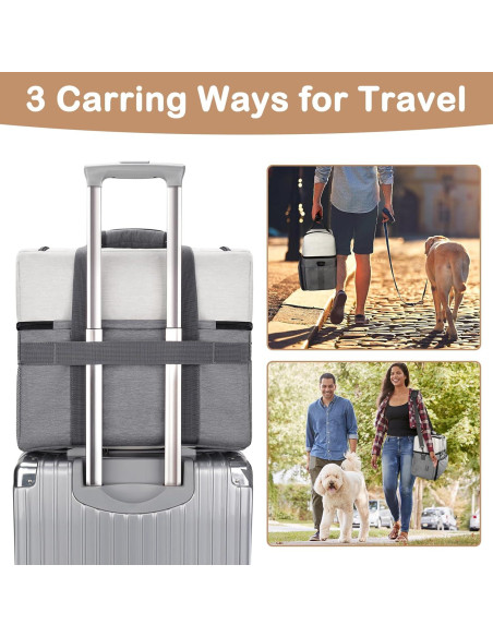 Bolsa de Viaje para Perros Mancro Doble Capa 39x19x35cm