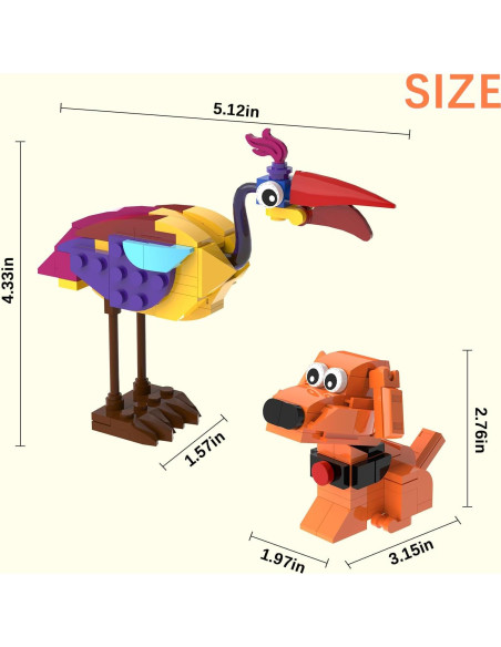 Set de Construcción Tenhorses Kevin y Dug para Lego Up