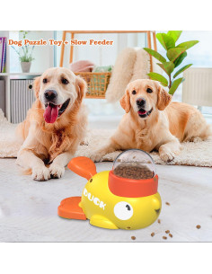 Juguete dispensador de golosinas para perros tipo pato - Alimentador lento 2