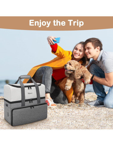 Bolsa de Viaje para Perros Mancro Doble Capa 39x19x35cm