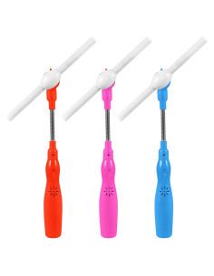 Toyvian 3 Varitas Brillantes LED para Niños con Música