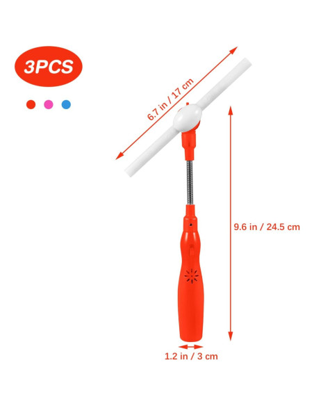 Toyvian 3 Varitas Brillantes LED para Niños con Música