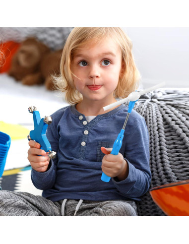 Toyvian 3 Varitas Brillantes LED para Niños con Música