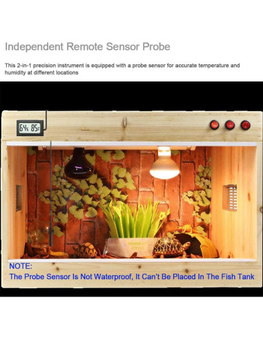 Paquete de 4 Termómetros Higrómetros Digitales Veanic