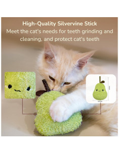 Juguete de palo para gatos Petelligent Verde - Masticable y Duradero 2