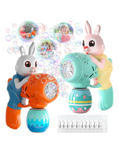 Pistolas de Burbujas Conejo 2pcs con 10 Soluciones 0.70kg
