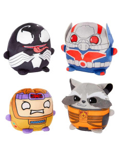Set de 4 Peluches Cuutopia Marvel Mattel 12,7 cm Kawaii